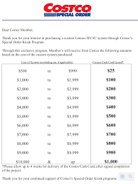 Lennox® central air conditioners that achieve a minimum seer of 16.00 and eer of 13.00 and meet federal standards for qualified energy property (provided such products are combined with the proper coil and/or furnace, as applicable):* How Do I Calculate My Costco Cash Card For My Hvac Purchase Freedom