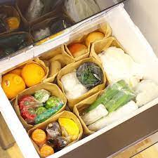 買って大正解でした 100均でキッチンのシンプル スッキリ収納 収納 野菜室 野菜 収納 冷蔵庫 野菜室