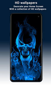 Rgb 1080p, 2k, 4k, 5k hd wallpapers free download, these wallpapers are free download for pc, laptop, iphone, android phone and ipad desktop Blue Fire Skull Wallpaper Hd 4k For Android Apk Download