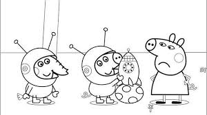 Space Peppa Pig Coloring Pages In 2020 Peppa Pig Coloring Pages Fall Coloring Pages Cartoon Coloring Pages