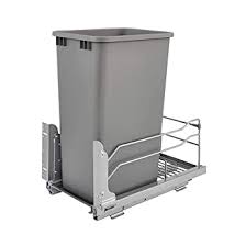 Maybe you would like to learn more about one of these? Amazon Com Rev A Shelf 53wc 1550scdm 117 Single 50 Quart Kitchen Base Cabinet Pull Out Waste Container Trash Can With Soft Close Slides Gray Industrial Scientific