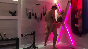 Amateur lovers love fucking in their BDSM dungeon