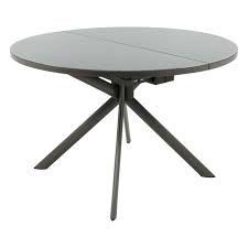 Une table ronde peut occuper plus d'espace par rapport à une table carrée ou rectangulaire. Table Ronde Extensible En Verre Giove 4 Pieds Com