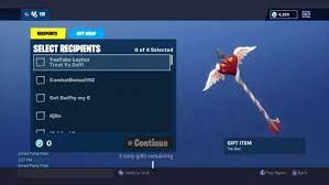 How does gifting works in fortnite? Fortnite Gifting Guide How To Gift Send Receive Skins In Battle Royale