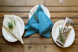 Start at either corner and tightly roll the napkin toward the other corner. 3 Simple Ways To Fold A Napkin Hgtv