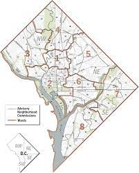 Washington Dc Wards Map The Guide: D.c. Advisory Neighborhood Commissions And Wards  (Washingtonpost.com)