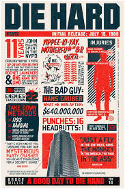 Die Hard Movie Infographic Movie Posters Infographic Poster