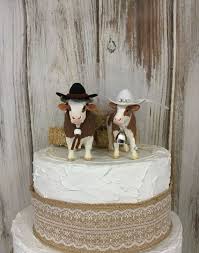 Cow Cake Topper Animal Wedding Cake Topper Farm Sentimental Etsy Animal Cake Toppers Wedding Cow Cakes Barn Wedding Cake Toppers
