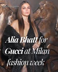 Fueled By Fashion | Alia Bhatt makes a stylish entrance at Milan Fashion Week for Gucci's Spring/Summer 2026 show, presented by Demna! 💃 . . . 📸 Getty | Instagram