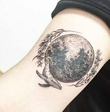 Moon tattoo moon with face stylized as engraving vector. 40 Amazing Moon Tattoos With Meanings Body Art Guru
