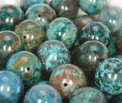 16mm Genuine Shattuckite Chrysocolla Cuprite Green Blue Etsy In 2020 Chrysocolla Cuprite Blue Gemstones