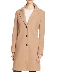 Calvin klein wool cashmere camel coat size 16. Calvin Klein Wool Single Breasted Button Front Coat In Camel Natural Lyst