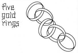 5 golden rings coloring page. Ceramic Bisque The Ceramic Painters Web Site Patterns