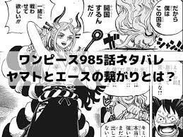 ワンピース最新話ネタバレ速報985話 ヤマトとエースの繋がりとおでんの航海日誌の内容が明らかになる ワンピース ネタバレ ワンピース 鬼ヶ島