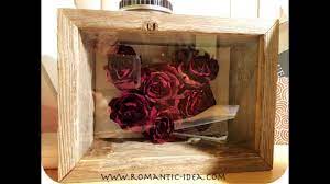 Spa decoration with beautiful dried roses on a wooden table for wellness. Dried Rose Heart 3d Craft In Shadow Box Frame Handmade Valentine Christmas Gift Romantic Idea Com Youtube