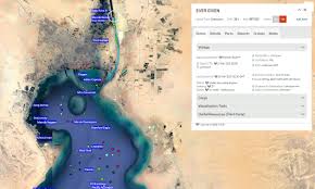 Suez canal in world map. Cpkj Umkqped M