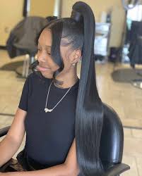 Four hairstyles with $2 braiding hair detailed sleek ponytail on short hair #325. Invisiblepony Twitter Search