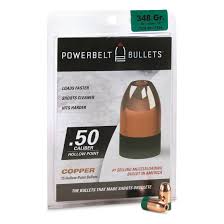 Powerbelt 50 Caliber 348 Grain Copper Hollow Point Bullets
