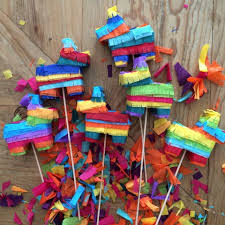 Tiny Little Pinata Toppers Mexican Party Decorations Mexican Party Theme Fiesta Theme Party
