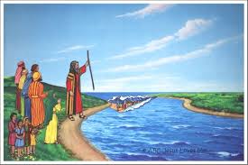 For the wanderings in the wilderness lessons, make a poster board with two headings: Moses And The Israelites Cross The Red Sea Abcjesuslovesme