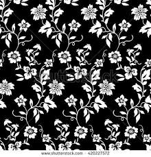 Black white floral seamless pattern on stock vector (royalty free) 375210586. Tiny Flowers Seamless Pattern Vector Black And White Tuschezeichnungen Abstrakt Illustrator