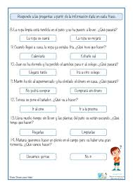 Inferencias Logicas Elige La Opcion Correcta Aula Pt Actividades De Comprension De Lectura Inferencia Lectura De Comprension