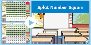 100 Number Splat Squares Year 1