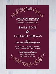 Burgundy Wedding Invitations Rose Gold Wedding Invitation Burgundy Wedding Invitations Rose Gold Invitations Wedding Invitation Sets