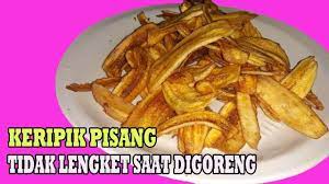 Cara Membuat Keripik Pisang Agar Tidak Lengket Saat Digoreng In 2021 Resep Keripik Camilan