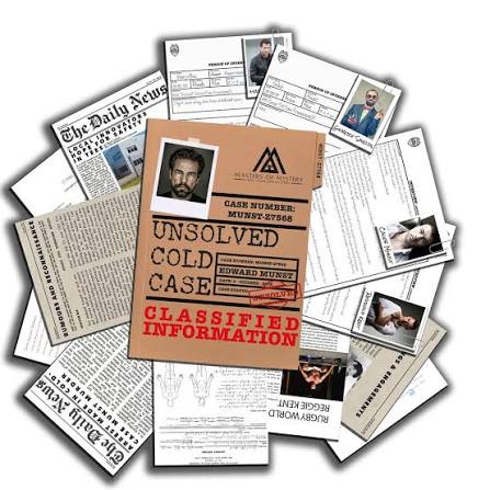 Unsolved Cold Case Files Game - Edward Munst Unsolved Murder Mystery -  Perfect Date Night Game - Phys