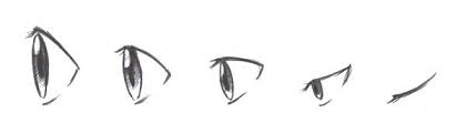 Outline the outside of the eyes, the eyelid, and the iris in perspective. Johnny S How To Draw Manga A Site Dedicated To Drawing Manga Tutorials And How To S Of Your Favourite Manga Characters Eye Drawing Eye Sketch Anime Eyes