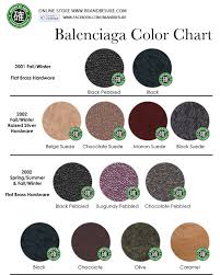 Balenciaga City Color Chart