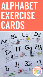 Students each get 2 or 3 cards dealt to them. Abc Exercise Cards Homeschool Share