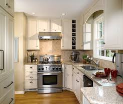 small kitchen design with off white