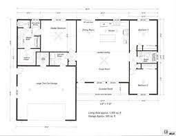 1500 Sq Ft Open Floor Plan House Plans Open Floor Pole Barn House Plans House Plans