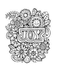 The word joy as a coloring page. Pin On Coloring For Adults
