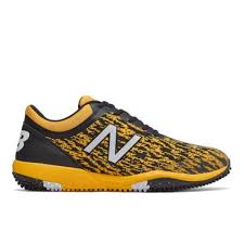 Black And Yellow New Balance Turf Shoes Shoes At Wheretoget Shoes Men Shoes Size Shoes Order