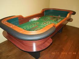 10 Foot Mahogany Craps Table Rental Style Craps Man Cave Table