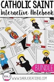 Catholic Saint Interactive Notebook Bundle Catholic Saints For Kids Interactive Notebooks Catholic Saints
