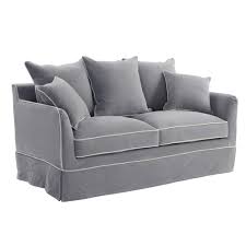 Each mechanism has its own unique. Montauk Grey Sofa With White Piping Interiors Online