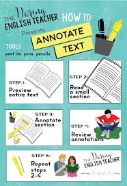 5 Simple Steps To Teach Text Annotation In The Secondary