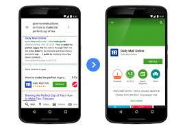 Google S Mobile Search Results On Android Now Prompt Users To Install Apps With Relevant Content Techcrunch App Application Android Mobile App