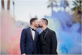 LGBTQ Styled Wedding Photo Shoot At Mansion 54, Las Vegas Nevada Wedding