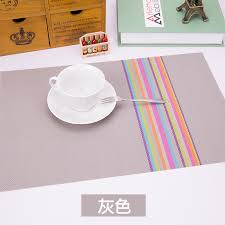 Placemats Table 4 Colors Rainbow Decoration Home Kitchen Pvc Mat Accessories Placemat Home Furniture Diy Tallergrafico Com Uy