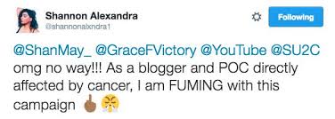 His son james reynolds jr. People Criticised This Cancer Charity For Using Only White Youtubers In Its Campaign