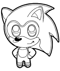 Sonic the hedgehog coloring pages (120 pieces). Chibi Sonic Coloring Page Free Printable Coloring Pages For Kids