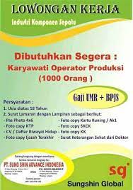 Update loker kabupaten jepara terbaru semoga saja info loker jepara terkini yang kami sajikan ini nantinya dapat bermanfaat bagi sobat. Lowongan Kerja Pt Shung Shin Advance Indonesia Jepara Maret 2018 Lowongan Kerja Jepara Dan Sekitarnya 2018