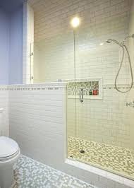 Apply mortar in small sections. Blue Bathroom With Subway Tile Shower Hgtv