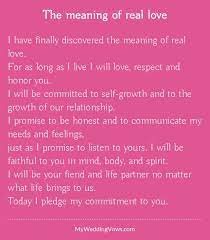 The Meaning Of Real Love Real Love Wedding Vows To Husband Love Quotes For Him
