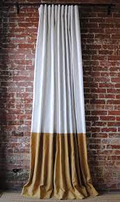 The idea is for color block to work together in the context of the entire room. Color Block Drapery Panel A Classic Linen Drape With Color Block Detail Martha And Ash
